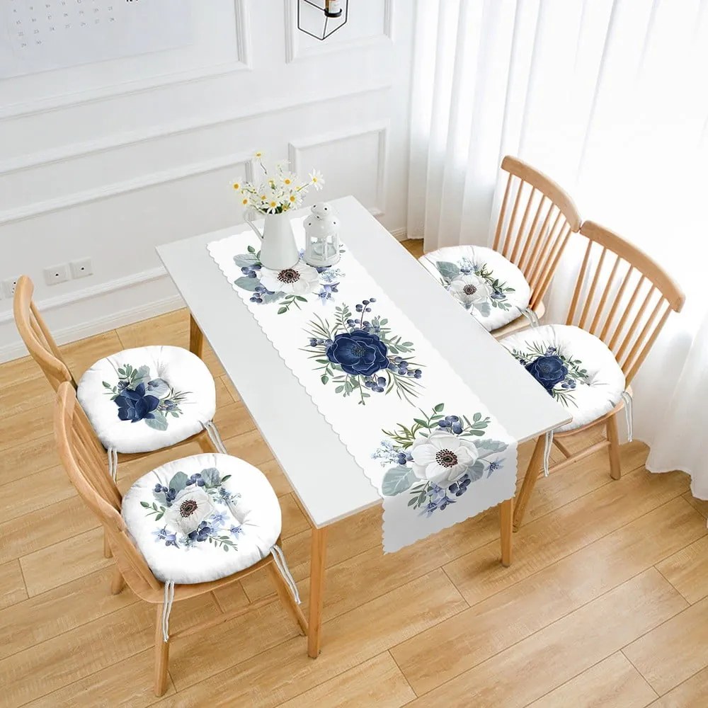 Set 4 ks sedákov a behúňa na stôl – Mila Home