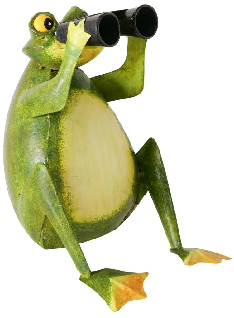 Záhradná kovová figúrka Fredo, 31x31 cm, zelená