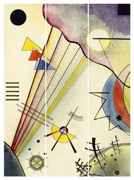 MANUFACTURER -  Súprava posuvnej záclony - Wassily Kandinsky - Rozlišovacie spojenie -3 panely