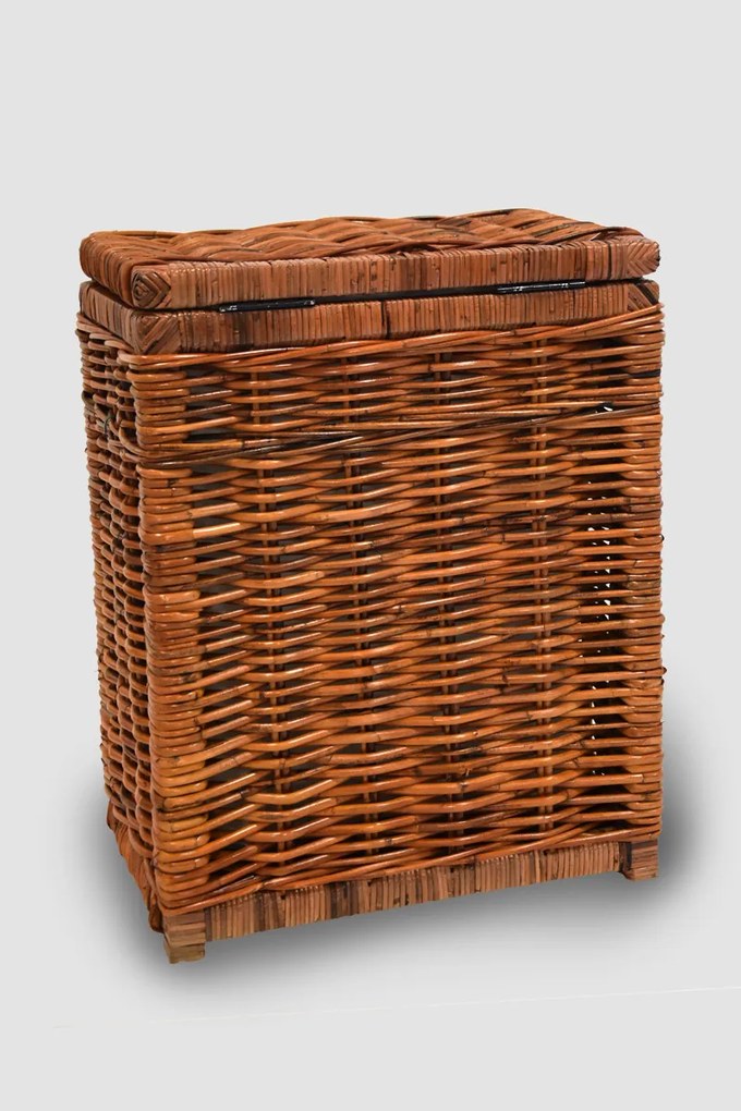 Veľký ratanový kôš na bielizeň, škoricovo hnedý Rozmery (cm): 56 x 43 v. 71
