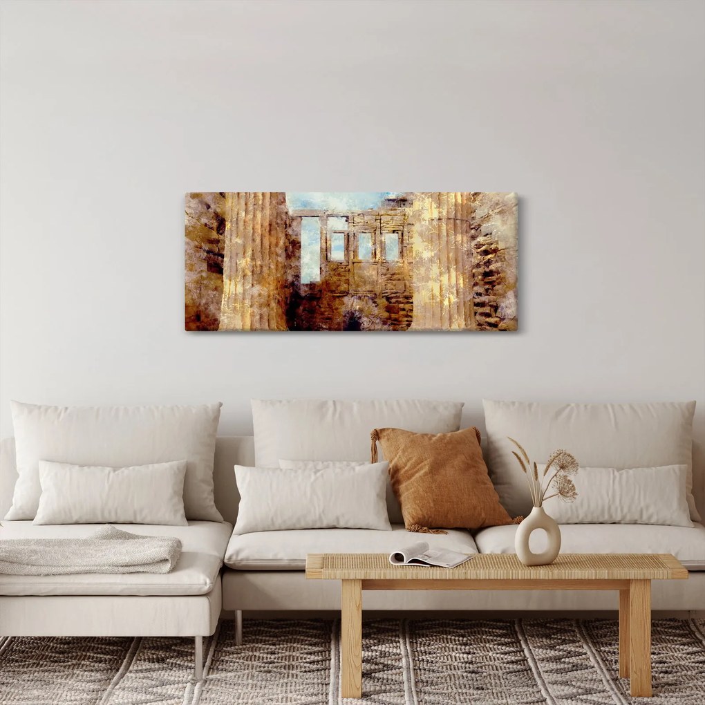 Obraz - Érechthéion, Atény, Grécko (120x50 cm)