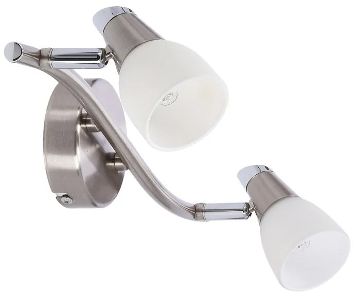 Nástenná svietiaca páska 2X40W G9 matná/chróm biela SELIA