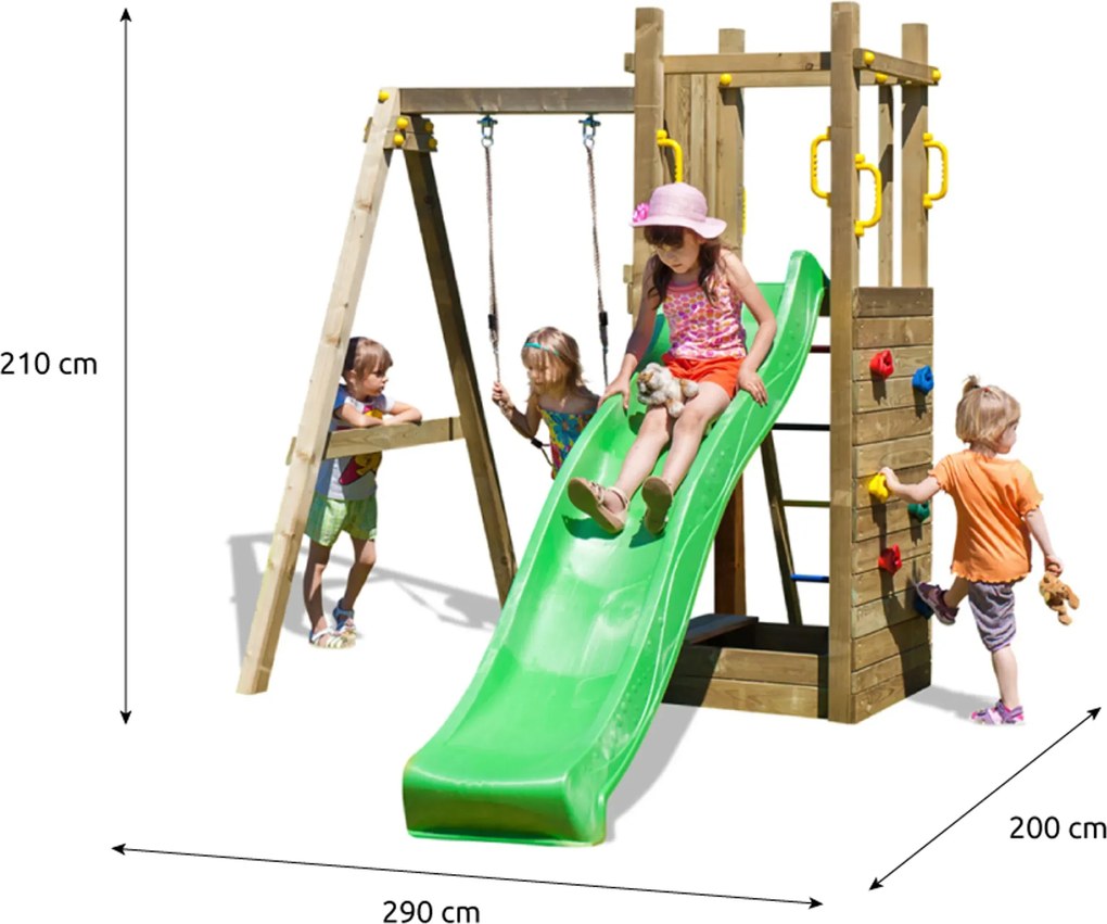 Marimex | Detské ihrisko Marimex Play Basic 004 + zelená šmykľavka | 11640190