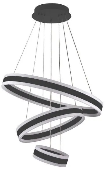 LED Stmievateľný luster na lanku LED/165W/230V 3000-6500K + diaľkové ovládanie