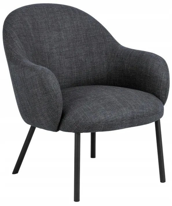 Křeslo Spencer lounge tmavě šedé