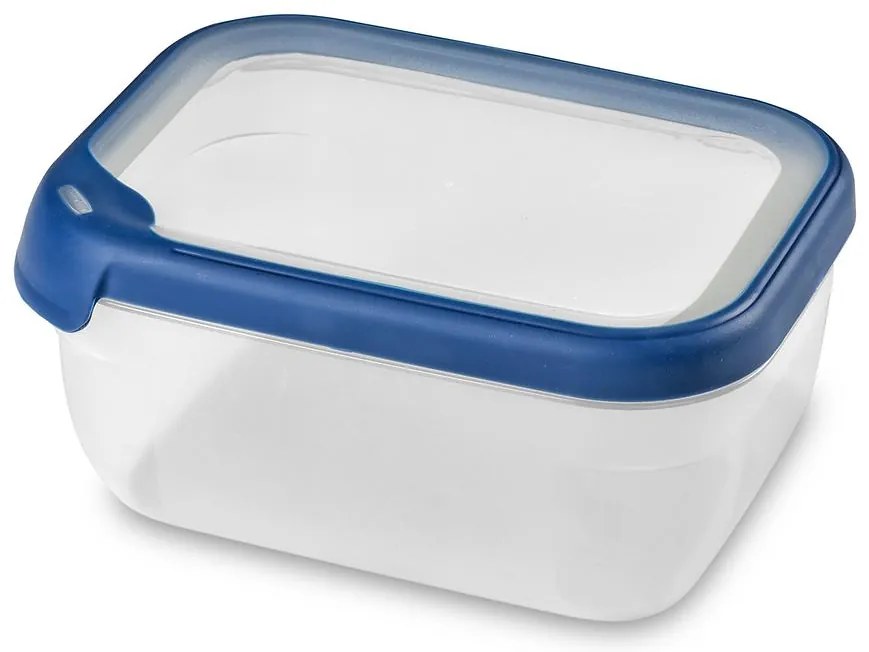 Obdĺžniková nádoba 1,8l 252257 priehľadná/modrá