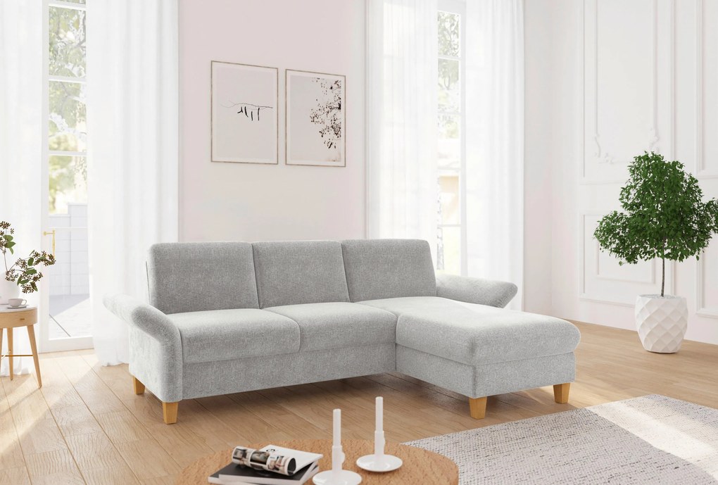 XXXLutz ROHOVÁ SEDAČKA, textil, svetlosivá Sit & More - Sedačky - 000144016143