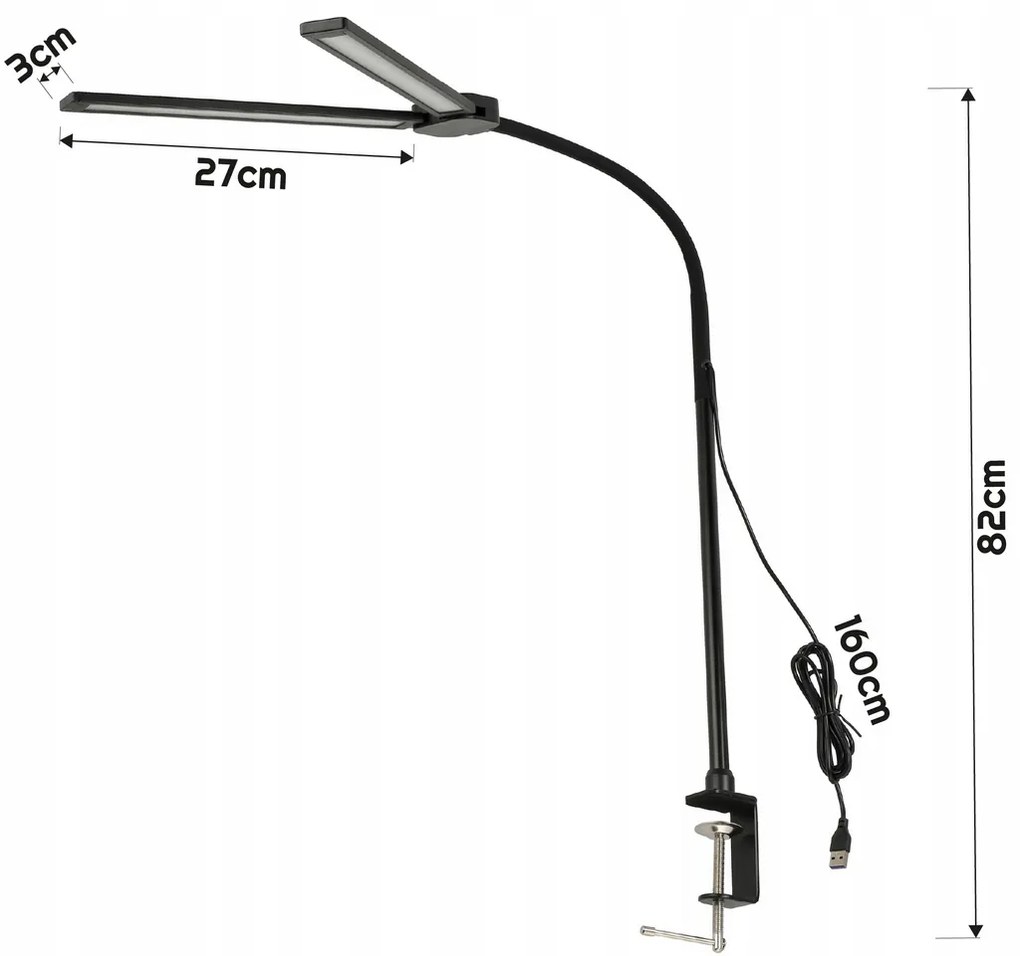 BERGE LED stolná lampa TIRANA 14W