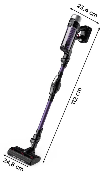 Tyčový vysávač Rowenta X-Force Flex 9.60 Allergy RH2039WO Fialový/Čierny