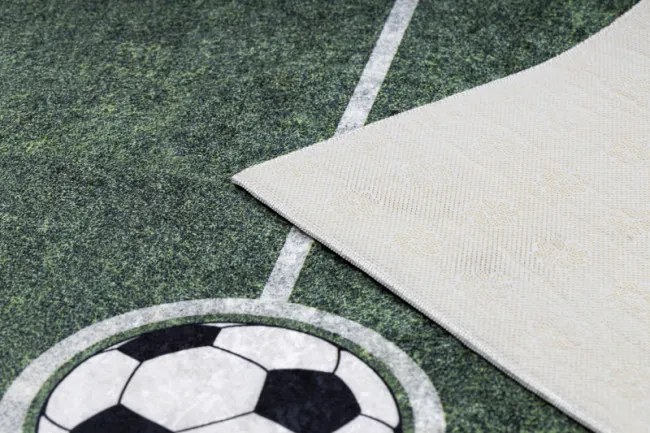Detský koberec protišmykový BAMBINO 2138 Futbalové ihrisko,  zelený