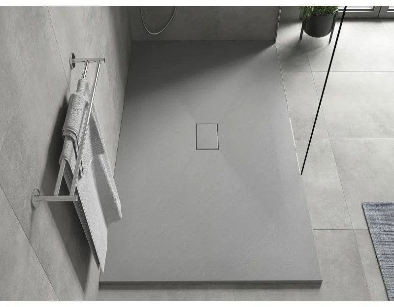 Mexen Hugo, SMC obdĺžniková sprchová vanička 160 x 100 cm, šedá, 42611016