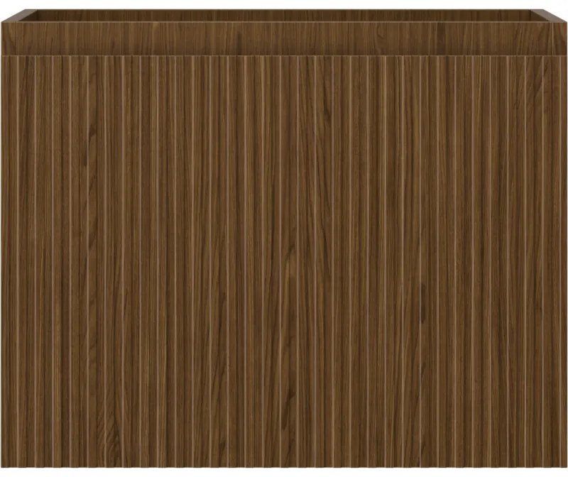 Mexen Rivel, kúpeľňová skrinka 60 cm, 1 zásuvka, drážkovaná, orech, 91A20-06047-1-BF86