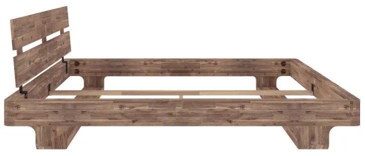 furniture-nabytek.cz - Masívna posteľ Madras z brúseného akácie, prírodná – 180x200 cm
