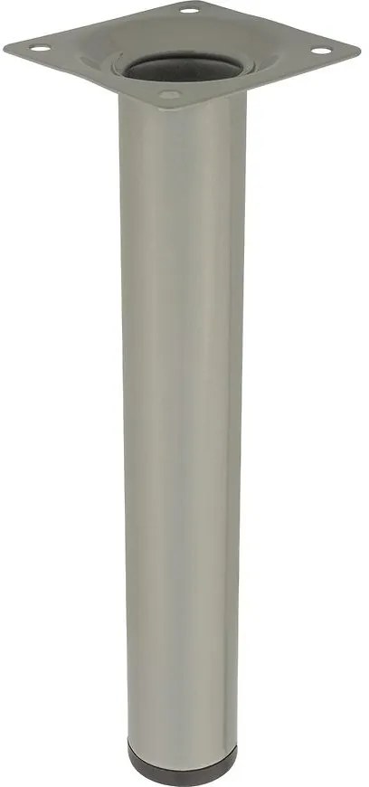 Okrúhla nábytková noha 20 cm šedá