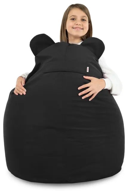 Kreslo pre deti Teddy čierne