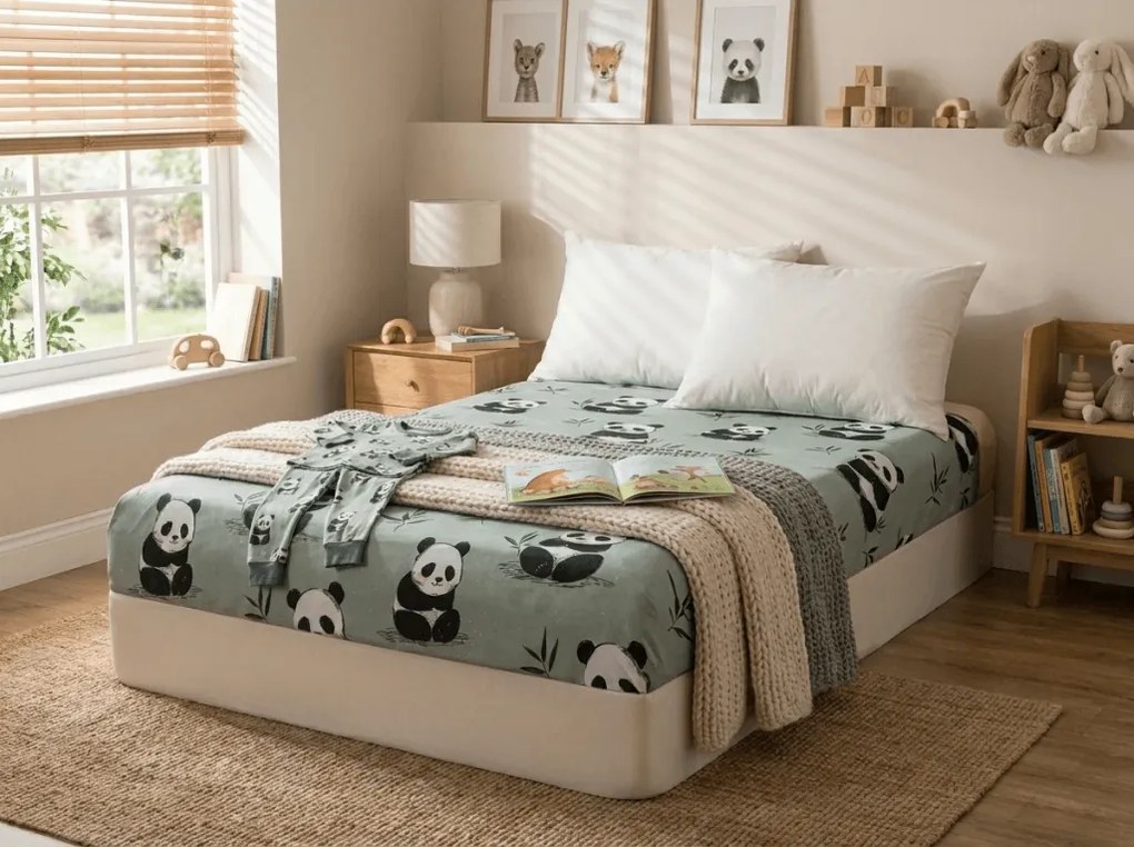 Plachta z mikrovlákna PANDA RELAX mentolová 90x200 cm