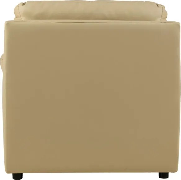 KOŽENÉ KRESLO MALAGA, béžová (krem)