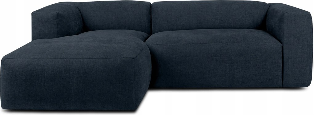 Modulárna rohová sedačka do obývačky ľavá mäkká Konsimo Buffo tmavo modrá