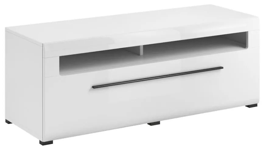 TV stolík Tulsa 40 biela lesklá