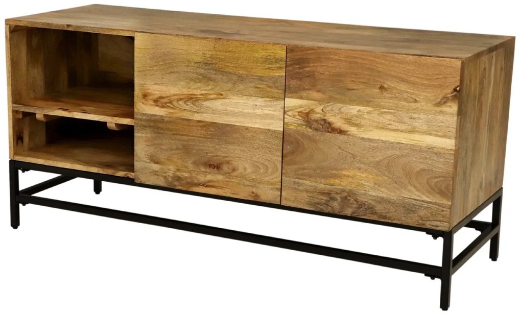 furniture-nabytek.cz - Stolík pod tv z masívu mango 130x60x45