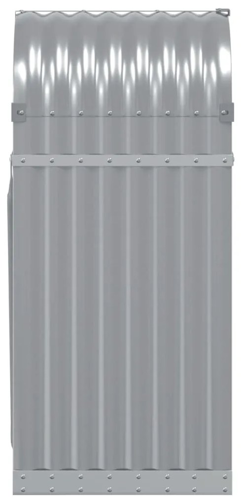 Držiak na polená bledosivý 40x45x100 cm pozinkovaná oceľ