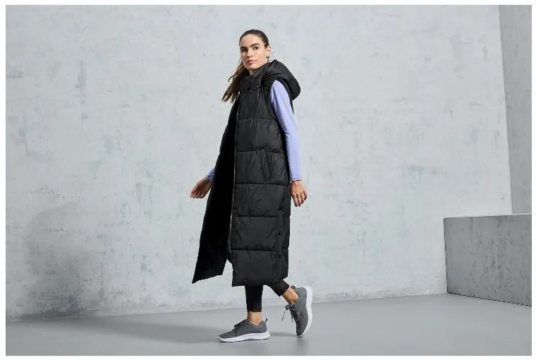 Crivit Dámsky prešívaný kabát 2 v 1 (S (36/38), čierna)  (100383578)