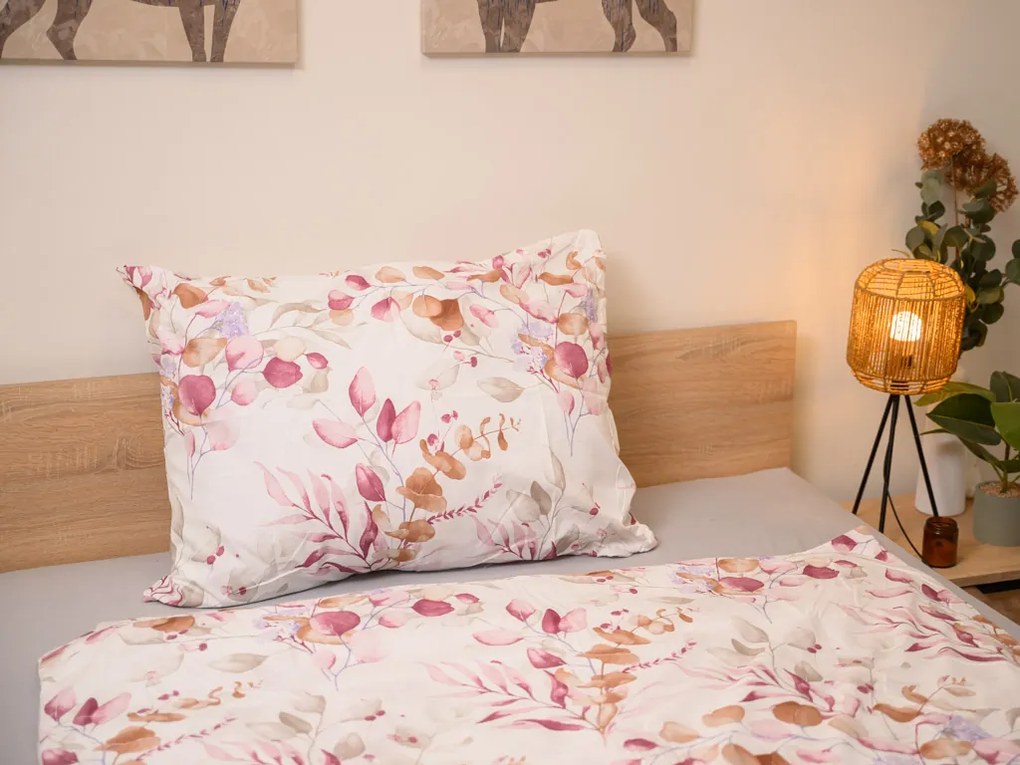 Obliečky z mikrovlákna FLORANY biele Rozmer obliečky: 70 x 90 cm | 140 x 200 cm