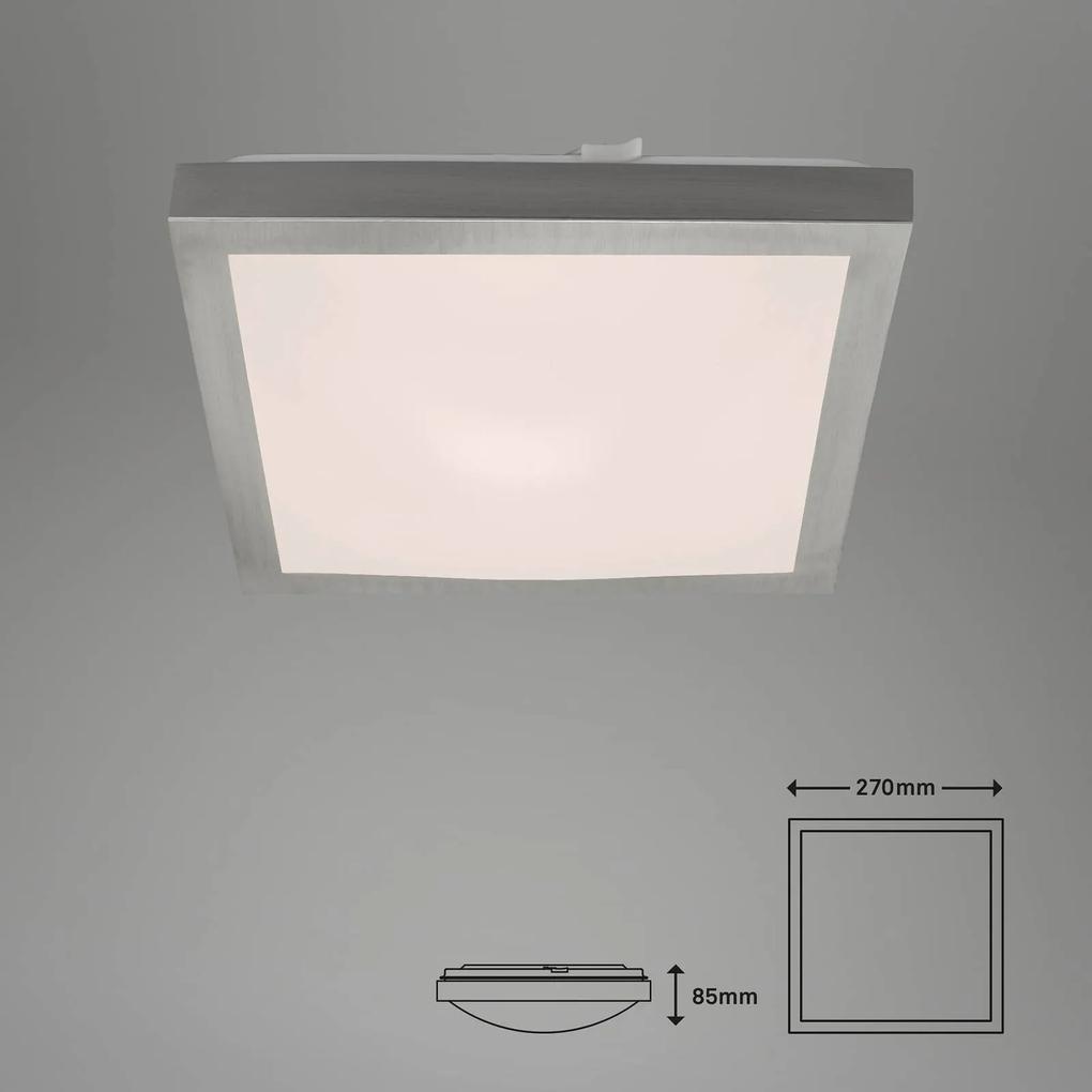 Stropné LED svetlo Fledo, 3 000 K, nikel/biela