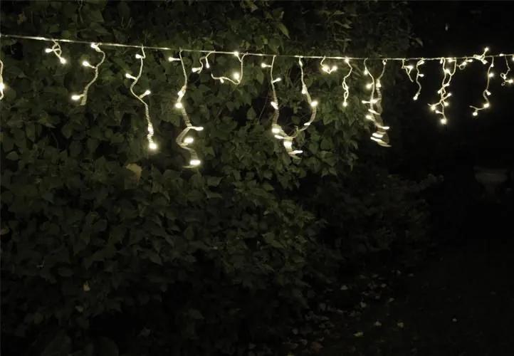 NEXOS Vianočný svetelný dážď 600 LED, studená biela, 11,9 m