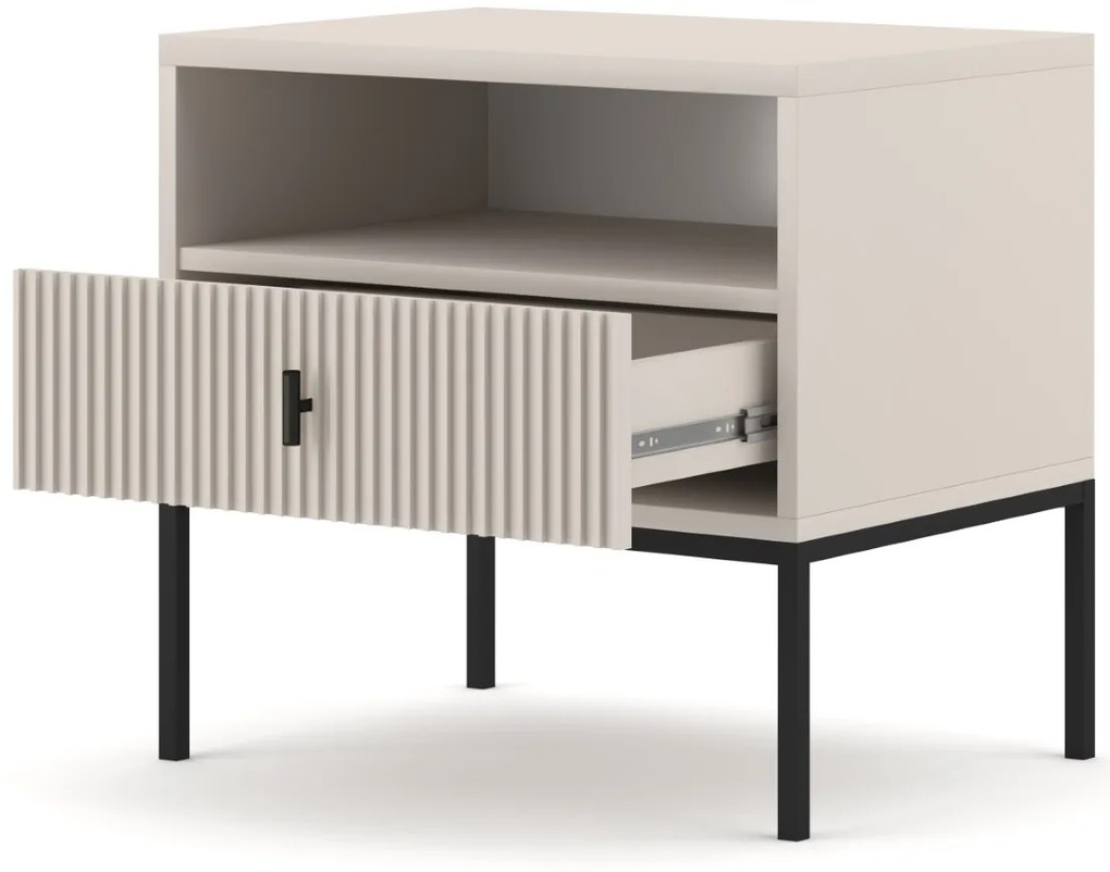 Nočný stolík Maggiore 53,9 cm kašmír/čierny