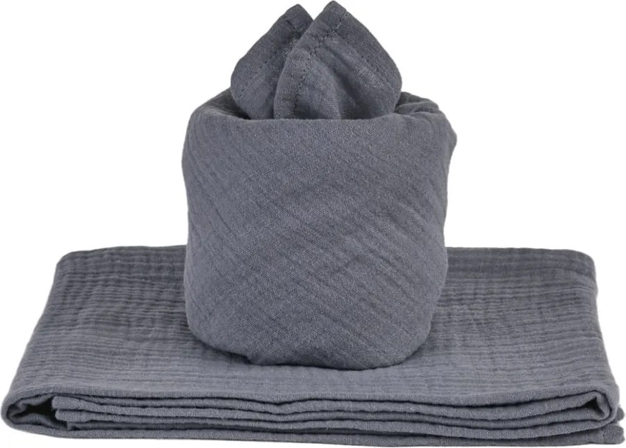 Detská súprava z mušelínu modrá