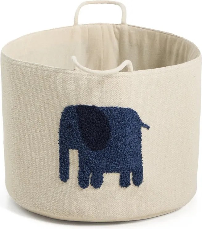 Slonovinový látkový detský kôš na hračky ø 45x30 cm Tandani – Kave Home
