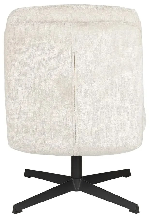 Krémové otočné kreslo Kai – White Label