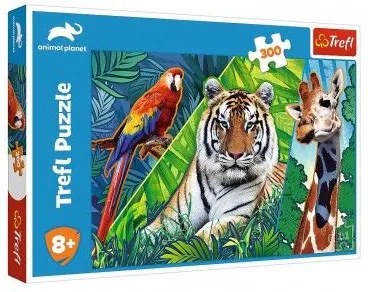 Puzzle Trefl Úžasné zvieratá 300 dielikov 60x40cm v krabici 40x27x4,5cm