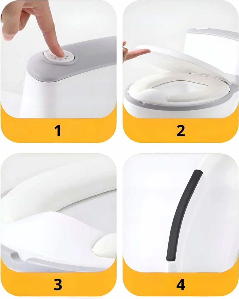 TRENDIE Detský interaktívny nočník ružový