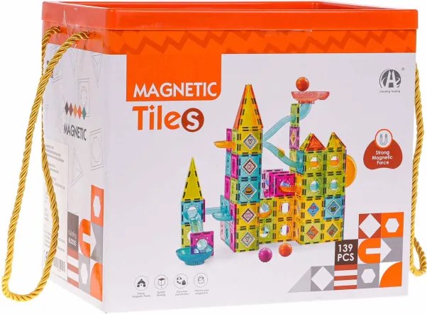 Magnetické kocky Castle Trackball 139 ks