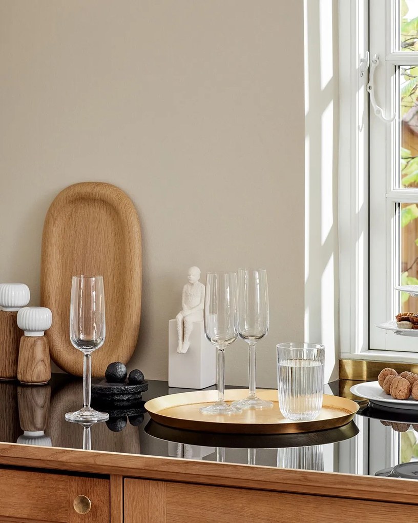 KÄHLER Pohár na vodu Hammershøi Clear 370 ml – set 4 ks