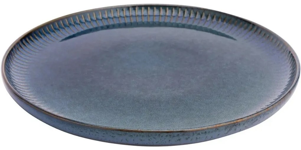 Altom Porcelánový plytký tanier Reactive Stripes modrá, 26 cm