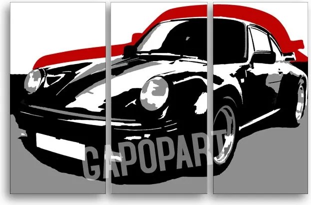 Ručne maľovaný POP Art obraz PORSCHE 911