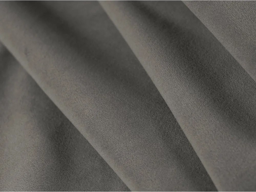 Sivá čalúnená dvojlôžková posteľ s úložným priestorom s roštom 180x200 cm Eric – Micadoni