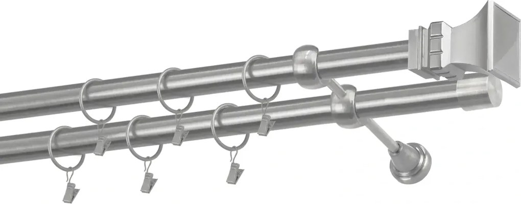 Garniže 25x25mm - dvojradové - VEŽA - satin