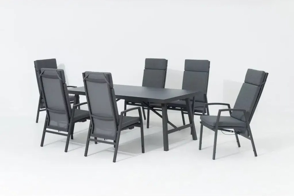 Jedálenská súprava ARCTIC antracit, 6+1