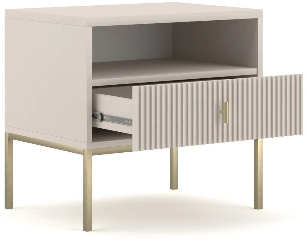 Nočný stolík Maggiore 53,9 cm kašmír/zlatý