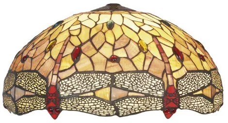 Tienidlo vitráž VÁŽKA JANTAR Ø40