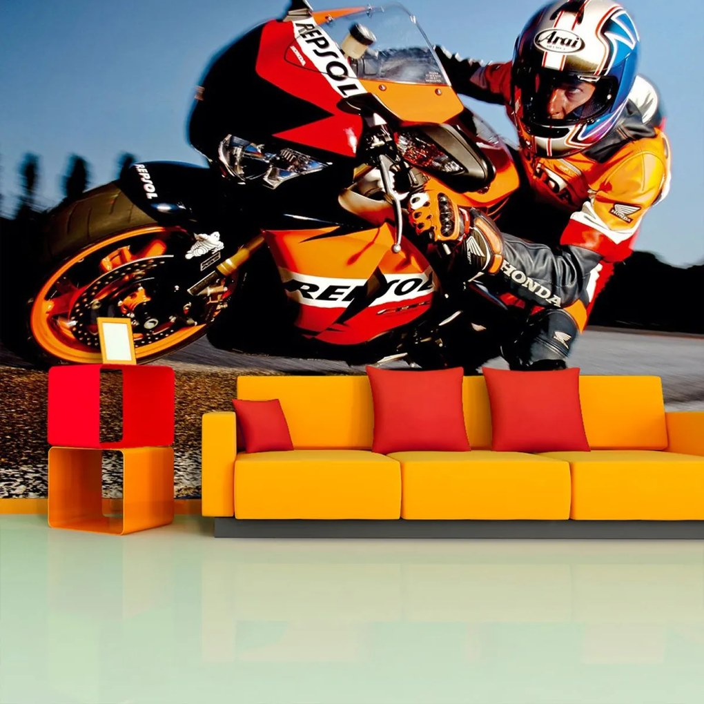 Sablio Tapeta Motorkár 2 - 208x125 cm
