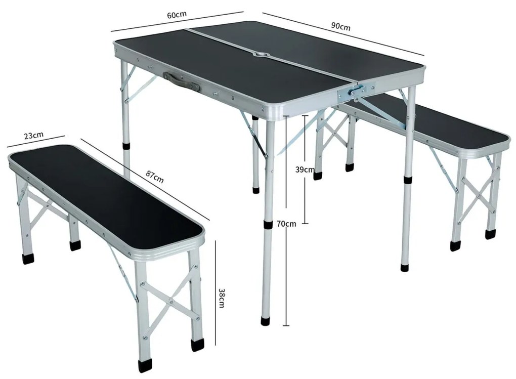 Kempingová turistická sestava ROI černá