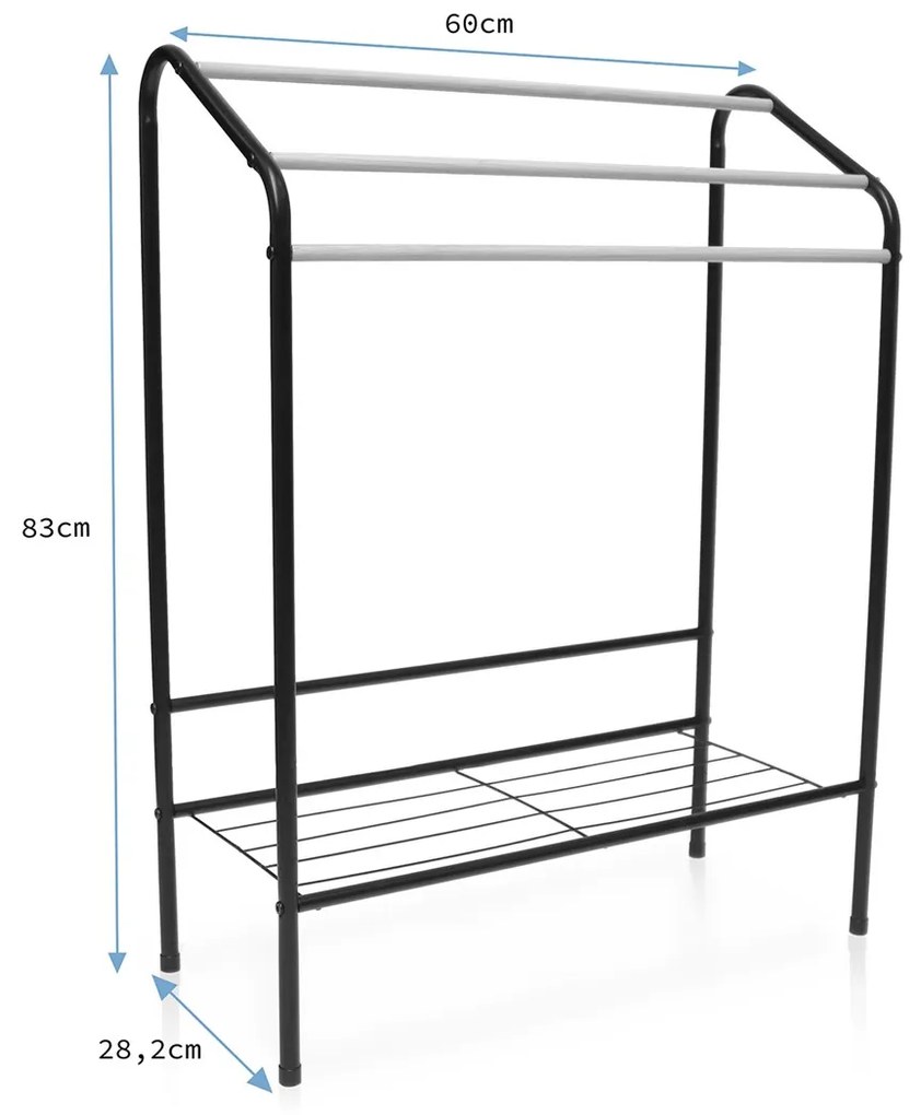 Čierny vešiak ZELN COATRACK