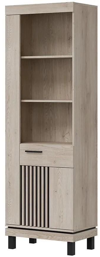 Regál Mati Mi08 Dub Crem/Čierna