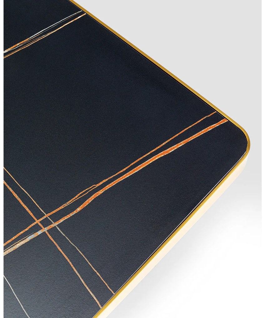 Miler príručný stolík zlatý 60x60 cm