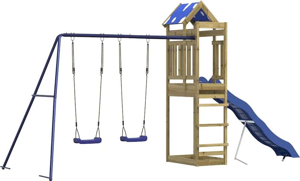 vidaXL Vonkajšia súprava na hranie impregnovaná borovica